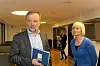 Forhandlingsleder i KS, Per Kristian Sundnes, og leder i Utdanningsforbundet, Ragnhild Lied, er klare for forhandlinger.