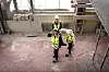 BYGGEPLASS: Det er lyst og høyt under taket i de uferdige lokalene til det nye besøkssenteret.
