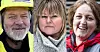 Bjørn Bakerød, Janita Blomvik og Trine Hagen er fornøyde med årets lønnsoppgjør.