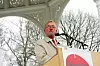 Yngve Hågensen i en av sine utallige 1. mai-taler. Her i Halden i 2010.