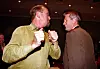 Ap-leder Thorbjørn Jagland og Yngve Hågensen er klare til kamp mot Bondevik-regjeringen i 1998.