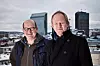 KLIMA: NTL-leder John Leirvaag (t.v.) og leder Lars Haltbrekken i Naturvernforbundet er sammen i en bred allianse om å få en klimaløsning nedenfra.