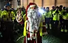 NISSE: Det var ingen fjøsnisse som feiret Lucia, men så er Nasjonalmuseet så langt fra en fjøs som du kan komme.