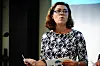 Adminsitrerende direktør i NHO, Kristin Skogen Lund,  varsler at staben må reduseres.