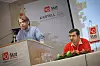 AVSLUTNING: Øyvind Strømmen (t.v.) og Shoaib Sultan holdt foredraget 'Hvem er de høyreekstreme i Norge, og hvordan møter vi hatet' på Kartellkonferansens siste dag.