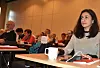 Hadia Tajik «var hjemme» da hun gjestet regionkonferansen til LO i Rogaland.