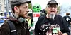 ELENDIG: Nicolas Menard (t.v) og Eric Lorion tilhører hver sin fagforening for jernbaneansatte. Men de er enige om en ting: Det går dårlig med statsselskapet SNCF som de jobber for.