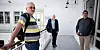 KREVER LIKHET: Knut Andvord (f.v.), Kjell Næss og Ole Sigurd Lambach gikk inn til Riksmekleren med ett mål for øye; Få det samme som de andre verkstedarbeiderne på jernbanen.