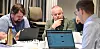 Mangeårig leder av EL og IT-klubben i Statnett, Steinar Jøråndstad (midten).