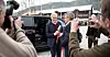 TRADISJON: Statsminister Joas Gahr Støre tas i mot av LO Stat-leder Egil André Aas ved ankomst Kartellkonferansen onsdag.