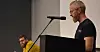 KULTURENDRING: Eystein Garberg snakket mest om kulturen i forbundet, da han innledet til debatt i Bodø.