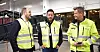 IMPONERT: Samferdselsminister Jon Georg Dale (Frp) er positivt overrasket over det Hans Øyvind Ryen og Lars Veder i Posten Norge kan fortelle om Elskede by-prosjektet og driften ved Postens  Logistikksenter Oslo (LSO).