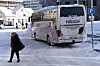 NESTEN ÅRET RUNDT: Utenlandske turbusser kan operere i Norge dersom driften er midlertidig, men det er ingen definisjon av hva som menes med midlertidig. Det gjør at mange busser er i Norge store deler av året, slik som denne i Tromsø i mars for to år siden.