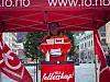 TALER: Geir Olsen fra Fellesforbundet var blant appellantene under markeringa i Bergen.
