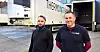 VANSKELIG: De tillitsvalgte lastebilsjåførene i TTN Trucking, Lukasz Drezer (til venstre) og Piotr Lisowski, opplever at bedriften ikke etterlever tariffavtalen de har undertegnet.