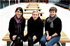 Fagforbundets Mette Nord (til høyre) og Spekters Anne-Kari Bratten (til venstre) vil deltidskulturen til livs. Her er de sammen med AFI-forsker Cathrine Egeland (i midten), som har sett på hvorfor kvinner velger deltid.