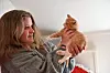 På tunge dager er kattene gode å ha, forteller Pernille.