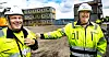Tom Jacobsen (til høyre) er hovedtillitsvalgt for medlemmene i Forbundet Styrke på Heidelberg Materials i Brevik. Per Ivar Gjærum er klubbleder for stillasbyggerne i Beerenberg Industri AS.