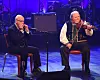 FOLKEMUSIKK: Sigmund Groven på munnspill og Knut Buen på hardingfele har for første gang samarbeidet på plate. Innspillingen ble gjort i maskinhallen på Vemork i Rjukan. De deltok også live på konserten.