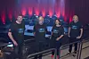 SOLIDARITET: Dette var det 11. året den LO-støttede solidaritetskonserten ble avholdt som avslutning på bluesfestivalen i Notodden. Fra venstre Hans-Christian Gabrielsen (LO-leder), Lars Morten Johnsen (leder for koordineringsgruppa for konserten i LO), Henriette Westrin (generalsekretær i Norsk Folkehjelp) og Jostein Forsberg (festivalsjef).