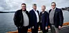 FORTSATT MYE JOBB: NSF-leder Johnny Hansen, LO-leder Peggy Hessen Følsvik og NSOF-leder Hans Sande gir havminister Bjørnar Skjæran viktig innspill i ny lov som skal sikre norske lønns- og arbeidsvilkår i skip i norske farvann og på norsk sokkel.
