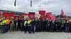 Onsdag arrangerte Fellesforbundet avdeling 5 fanemarkering til støtte for de aksjonerende verkstedansatte hos Bertel O. Steen.