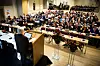 ÅPNET: LO Stat-leder Tone Rønoldtangen åpnet årets Kartellkonferanse. Flyktningsituasjonene preger temaene som skal debatteres.