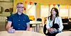 FORHANDLET IGJEN: HK-leder Christopher Beckham og Anne-Cecilie Kaltenborn, administrerende direktør i NHO Service og Handel har forhandlet om vilkårene for de ansatte som er omfattet av Handeloverenskomsten. Bildet ble tatt da avtalen første gang ble inngått i juni i år.
