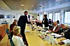 FORHANDLINGER: Samfo-direktør Torgeir Kroken og Trine Lise Sundnes skal diskutere både lønn, pensjon og arbeidstid de nærmeste dagene.