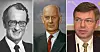 Fra venstre: Jan P. Syses (H), Einar Gerhardsen (Ap) og Kjell Magne Bondevik (Krf). Alle tre opplevde regjeringskriser som statsministere.