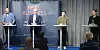 DEBATTANTER: Dag Terje Solvang, generalsekretær Den Norske Turistforening. Arvid Moss, konserndirektør Hydro. Andreas Sjalg Unneland (SV). Mikaela Vasstrøm - Universitetet i Agder.