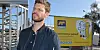 Bjørnar Moxnes besøkte arbeidsplass i Oslo.