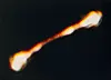 UFO?:Uidentifisert flygende objekt fotografert i Hessdalen i 1983.