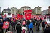 Over 2000 deltok foran Stortinget på LOs demonstrasjon for pensjon fra første krone.