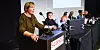 Anne Berit Aker Hansen 1. nestleder i NNN på talerstolen på Trondheimskonferansen.