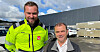Nå har fabrikken utenfor Arendal fått en egen LO-koordinator. Kjell-Magne Nesland (t.v.) og avdelingsleder for store utbygginger i LO, Truls Nilsen.