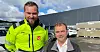 Nå har fabrikken utenfor Arendal fått en egen LO-koordinator. Kjell-Magne Nesland (t.v.) og avdelingsleder for store utbygginger i LO, Truls Nilsen.