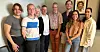 Dette er en del av de som jobber i NOAS: Rama Zaid (f.v.) , Magnus Langdalen, Linda Våge, Mads H. Almaas, Andreas Furuseth, Sveinung Lilan Hartveit, Valentina Soto Aguila og Alina R.Munir.