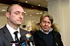 Leder for Offshoredykkerunionen, Henning Haug (t.h.), var fornøyd etter møtet med arbeidsminister Robert Eriksson.