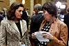 Administrerende direktør i NHO, Kristin Skogen Lund (t.v.) og LO-leder Gerd Kristiansen vil nok måtte diskutere det norske kostnadsnivået i årene som kommer.