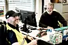 Tor Bjørnar Nilsen (til høyre) har jobbet på Borg i 43 år.