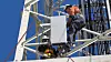 5G-INSTALLASJON. 5G-radioer innstalleres ved Telstra's innovasjonssenter på gullkysten i Australia. ILLUSTRASJONSBILDE.