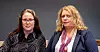 Elisabeth Steen (til høyre) har lang erfaring fra både fagbevegelsen og politikken. Her med NTL-leder Kjersti Barsok.