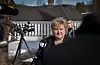 Statsminister Erna Solberg var til stede under begravelsen til Hans-Christian Gabrielsen.