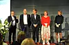 JURYEN: Håkon Haugli, Jan M Moberg, Walter Qvam, Berit Svendsen og Kristine Hofer Næss. Anne Grethe Solberg var ikke til stede.