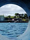 SISTE BILDET: Dette er det siste bildet Merete Helene Øystrøm tok før hun gikk ut i lang og ufrivillig permisjon. Bildet er av Brønnøysund 30. august 2020 fra MS 'Finnmarken'.