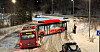 En buss har havna i trøbbel på Mortensrud denne uka.