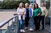 Fra venstre står Anne Fet Sortevik, Gro Marita Solevåg, Monica Bøstrand, Bente Karin Hansen og Torhild Barmen.