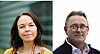 SAMARBEID: – Sammen navigerer vi mot en lysere framtid for den norske maritime industrien, sier Evelyn Blom-Dahl (NHO Sjøfart) og Hans Sande (Norsk Sjøoffisersforbund).