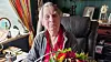 50-årsjubilant: Distriktssekretær i avdeling 7, Ole Jarl Madland, har vært på hjemmebesøk hos Hans Remseth. Den tidligere forskalingssnekkeren har vært medlem av Arbeidsmandsforbundet i 50 år, og fikk diplom og blomster av Madland.